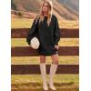 imageANRABESS Women Long Sleeve Oversized Cable Knit Chunky Baggy Loose Pullover Tunic Mini Sweater Dress 2025 Trendy Fall OutfitsBlack