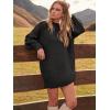 imageANRABESS Women Long Sleeve Oversized Cable Knit Chunky Baggy Loose Pullover Tunic Mini Sweater Dress 2025 Trendy Fall OutfitsBlack