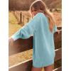 imageANRABESS Women Long Sleeve Oversized Cable Knit Chunky Baggy Loose Pullover Tunic Mini Sweater Dress 2025 Trendy Fall OutfitsBlue