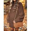 imageANRABESS Women Long Sleeve Oversized Cable Knit Chunky Baggy Loose Pullover Tunic Mini Sweater Dress 2025 Trendy Fall OutfitsBrown