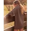 imageANRABESS Women Long Sleeve Oversized Cable Knit Chunky Baggy Loose Pullover Tunic Mini Sweater Dress 2025 Trendy Fall OutfitsBrown