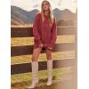 imageANRABESS Women Long Sleeve Oversized Cable Knit Chunky Baggy Loose Pullover Tunic Mini Sweater Dress 2025 Trendy Fall OutfitsCherry