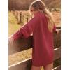 imageANRABESS Women Long Sleeve Oversized Cable Knit Chunky Baggy Loose Pullover Tunic Mini Sweater Dress 2025 Trendy Fall OutfitsCherry
