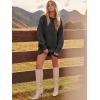 imageANRABESS Women Long Sleeve Oversized Cable Knit Chunky Baggy Loose Pullover Tunic Mini Sweater Dress 2025 Trendy Fall OutfitsDeep Gray
