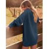 imageANRABESS Women Long Sleeve Oversized Cable Knit Chunky Baggy Loose Pullover Tunic Mini Sweater Dress 2025 Trendy Fall OutfitsNavy