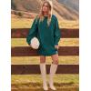 imageANRABESS Women Long Sleeve Oversized Cable Knit Chunky Baggy Loose Pullover Tunic Mini Sweater Dress 2025 Trendy Fall OutfitsOpal