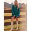 imageANRABESS Women Long Sleeve Oversized Cable Knit Chunky Baggy Loose Pullover Tunic Mini Sweater Dress 2025 Trendy Fall OutfitsOpal