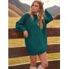 imageANRABESS Women Long Sleeve Oversized Cable Knit Chunky Baggy Loose Pullover Tunic Mini Sweater Dress 2025 Trendy Fall OutfitsOpal