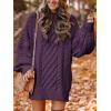 imageANRABESS Women Long Sleeve Oversized Cable Knit Chunky Baggy Loose Pullover Tunic Mini Sweater Dress 2025 Trendy Fall OutfitsPurple