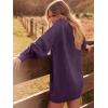 imageANRABESS Women Long Sleeve Oversized Cable Knit Chunky Baggy Loose Pullover Tunic Mini Sweater Dress 2025 Trendy Fall OutfitsPurple
