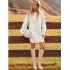 imageANRABESS Women Long Sleeve Oversized Cable Knit Chunky Baggy Loose Pullover Tunic Mini Sweater Dress 2025 Trendy Fall OutfitsWhite