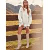 imageANRABESS Women Long Sleeve Oversized Cable Knit Chunky Baggy Loose Pullover Tunic Mini Sweater Dress 2025 Trendy Fall OutfitsWhite