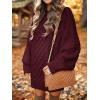 imageANRABESS Women Long Sleeve Oversized Cable Knit Chunky Baggy Loose Pullover Tunic Mini Sweater Dress 2025 Trendy Fall OutfitsWine Red
