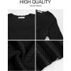 imageANRABESS Womens Crochet Cover Up Summer Long Sleeve Loose Fit Casual Sweater Tops Hollow Out Knit Swimwear 2025 Beach ShirtsBlack