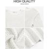 imageANRABESS Womens Crochet Cover Up Summer Long Sleeve Loose Fit Casual Sweater Tops Hollow Out Knit Swimwear 2025 Beach ShirtsWhite
