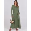 imageANRABESS Womens Long Sleeve Casual Maxi Dress Button Fit ampamp Flare ALine Swing Flowy Long Dresses 2025 Spring Trendy OutfitsArmy Green