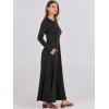 imageANRABESS Womens Long Sleeve Casual Maxi Dress Button Fit ampamp Flare ALine Swing Flowy Long Dresses 2025 Spring Trendy OutfitsBlack