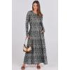 imageANRABESS Womens Long Sleeve Casual Maxi Dress Button Fit ampamp Flare ALine Swing Flowy Long Dresses 2025 Spring Trendy OutfitsBlack Floral
