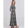 imageANRABESS Womens Long Sleeve Casual Maxi Dress Button Fit ampamp Flare ALine Swing Flowy Long Dresses 2025 Spring Trendy OutfitsBlack Floral