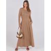 imageANRABESS Womens Long Sleeve Casual Maxi Dress Button Fit ampamp Flare ALine Swing Flowy Long Dresses 2025 Spring Trendy OutfitsKhaki