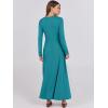 imageANRABESS Womens Long Sleeve Casual Maxi Dress Button Fit ampamp Flare ALine Swing Flowy Long Dresses 2025 Spring Trendy OutfitsLake