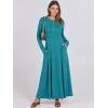 imageANRABESS Womens Long Sleeve Casual Maxi Dress Button Fit ampamp Flare ALine Swing Flowy Long Dresses 2025 Spring Trendy OutfitsLake