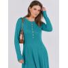 imageANRABESS Womens Long Sleeve Casual Maxi Dress Button Fit ampamp Flare ALine Swing Flowy Long Dresses 2025 Spring Trendy OutfitsLake