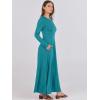 imageANRABESS Womens Long Sleeve Casual Maxi Dress Button Fit ampamp Flare ALine Swing Flowy Long Dresses 2025 Spring Trendy OutfitsLake