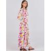 imageANRABESS Womens Long Sleeve Casual Maxi Dress Button Fit ampamp Flare ALine Swing Flowy Long Dresses 2025 Spring Trendy OutfitsMulticolour Floral