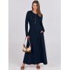 imageANRABESS Womens Long Sleeve Casual Maxi Dress Button Fit ampamp Flare ALine Swing Flowy Long Dresses 2025 Spring Trendy OutfitsNavy Blue