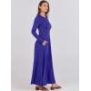 imageANRABESS Womens Long Sleeve Casual Maxi Dress Button Fit ampamp Flare ALine Swing Flowy Long Dresses 2025 Spring Trendy OutfitsRoyal Blue