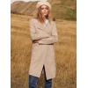 imageANRABESS Womens Open Front Knit Lightweight Cardigan Casual Long Coatigan Sweater Lady Jacket Coat 2025 Fall OuterwearApricort