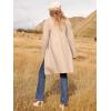 imageANRABESS Womens Open Front Knit Lightweight Cardigan Casual Long Coatigan Sweater Lady Jacket Coat 2025 Fall OuterwearApricort