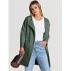 imageANRABESS Womens Open Front Knit Lightweight Cardigan Casual Long Coatigan Sweater Lady Jacket Coat 2025 Fall OuterwearArmy Green