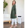 imageANRABESS Womens Open Front Knit Lightweight Cardigan Casual Long Coatigan Sweater Lady Jacket Coat 2025 Fall OuterwearArmy Green