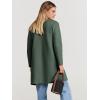 imageANRABESS Womens Open Front Knit Lightweight Cardigan Casual Long Coatigan Sweater Lady Jacket Coat 2025 Fall OuterwearArmy Green
