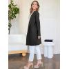 imageANRABESS Womens Open Front Knit Lightweight Cardigan Casual Long Coatigan Sweater Lady Jacket Coat 2025 Fall OuterwearBlack
