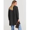 imageANRABESS Womens Open Front Knit Lightweight Cardigan Casual Long Coatigan Sweater Lady Jacket Coat 2025 Fall OuterwearBlack