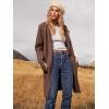 imageANRABESS Womens Open Front Knit Lightweight Cardigan Casual Long Coatigan Sweater Lady Jacket Coat 2025 Fall OuterwearBrown