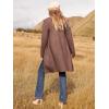 imageANRABESS Womens Open Front Knit Lightweight Cardigan Casual Long Coatigan Sweater Lady Jacket Coat 2025 Fall OuterwearBrown