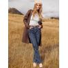 imageANRABESS Womens Open Front Knit Lightweight Cardigan Casual Long Coatigan Sweater Lady Jacket Coat 2025 Fall OuterwearBrown