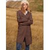 imageANRABESS Womens Open Front Knit Lightweight Cardigan Casual Long Coatigan Sweater Lady Jacket Coat 2025 Fall OuterwearBrown