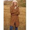 imageANRABESS Womens Open Front Knit Lightweight Cardigan Casual Long Coatigan Sweater Lady Jacket Coat 2025 Fall OuterwearCaramel