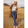 imageANRABESS Womens Open Front Knit Lightweight Cardigan Casual Long Coatigan Sweater Lady Jacket Coat 2025 Fall OuterwearCaramel