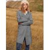 imageANRABESS Womens Open Front Knit Lightweight Cardigan Casual Long Coatigan Sweater Lady Jacket Coat 2025 Fall OuterwearDeep Grey