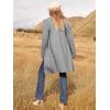 imageANRABESS Womens Open Front Knit Lightweight Cardigan Casual Long Coatigan Sweater Lady Jacket Coat 2025 Fall OuterwearDeep Grey