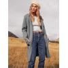 imageANRABESS Womens Open Front Knit Lightweight Cardigan Casual Long Coatigan Sweater Lady Jacket Coat 2025 Fall OuterwearDeep Grey