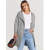 imageANRABESS Womens Open Front Knit Lightweight Cardigan Casual Long Coatigan Sweater Lady Jacket Coat 2025 Fall OuterwearGray