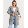 imageANRABESS Womens Open Front Knit Lightweight Cardigan Casual Long Coatigan Sweater Lady Jacket Coat 2025 Fall OuterwearGray