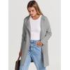 imageANRABESS Womens Open Front Knit Lightweight Cardigan Casual Long Coatigan Sweater Lady Jacket Coat 2025 Fall OuterwearGray